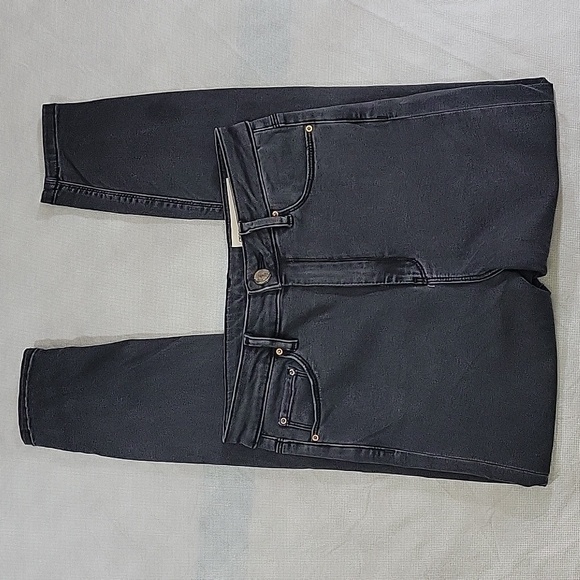 ASOS Slim Gray Black High Rise Denim Mom Jeans Size 28/30 - Picture 3 of 11